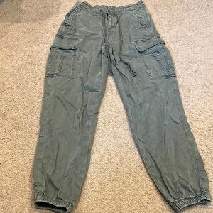 Green American Eagle joggers